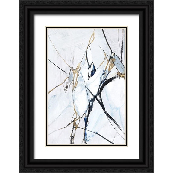PI Studio 13x18 Black Ornate Wood Framed with Double Matting Museum Art Print Titled - Moonstruck III