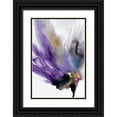 thumbnail image 1 of PI Studio 13x18 Black Ornate Wood Framed with Double Matting Museum Art Print Titled - Violaceous I, 1 of 4