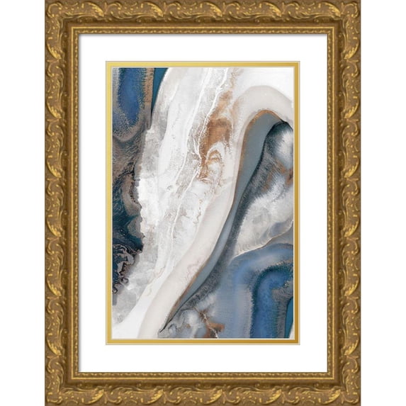 PI Studio 13x18 Gold Ornate Wood Framed with Double Matting Museum Art Print Titled - The Silver Sky I