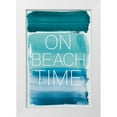thumbnail image 1 of PI Studio 13x18 White Modern Wood Framed Museum Art Print Titled - On Beach Time, 1 of 4