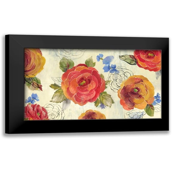 PI Studio 14x10 Black Modern Framed Museum Art Print Titled - Amelia Flowers