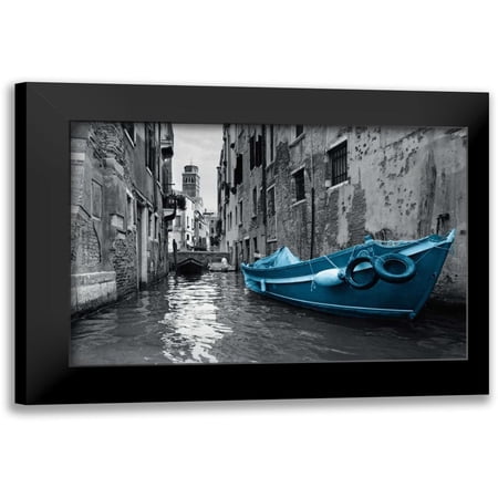 PI Studio 14x11 Black Modern Framed Museum Art Print Titled - Barca Blue