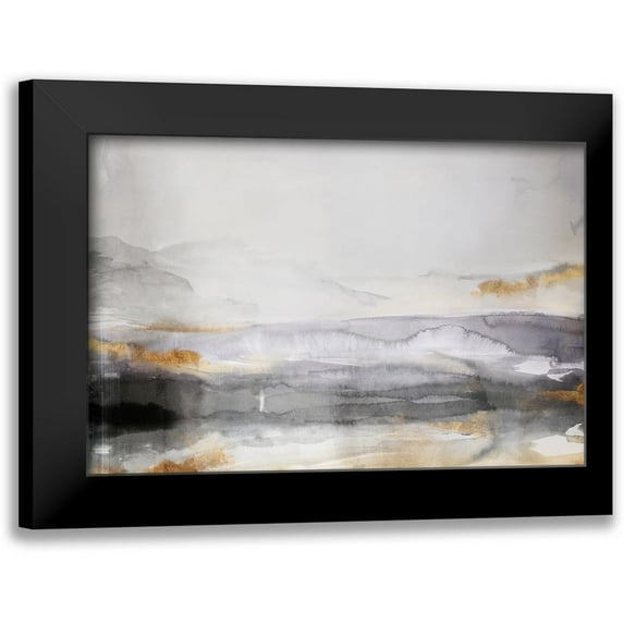 PI Studio 14x11 Black Modern Framed Museum Art Print Titled - Misty Lagoon