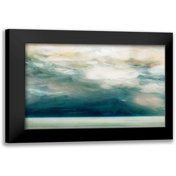 PI Studio 14x11 Black Modern Framed Museum Art Print Titled - Ocean Breeze