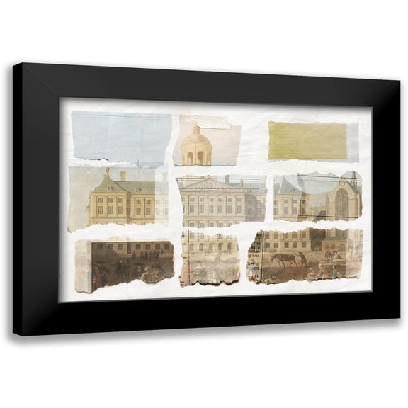 PI Studio 14x11 Black Modern Framed Museum Art Print Titled - Old Town I