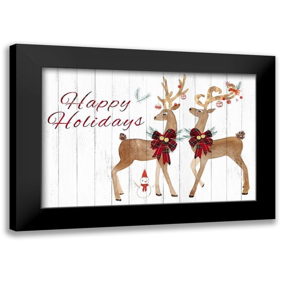 PI Studio 14x11 Black Modern Framed Museum Art Print Titled - Rudolph and Clarice