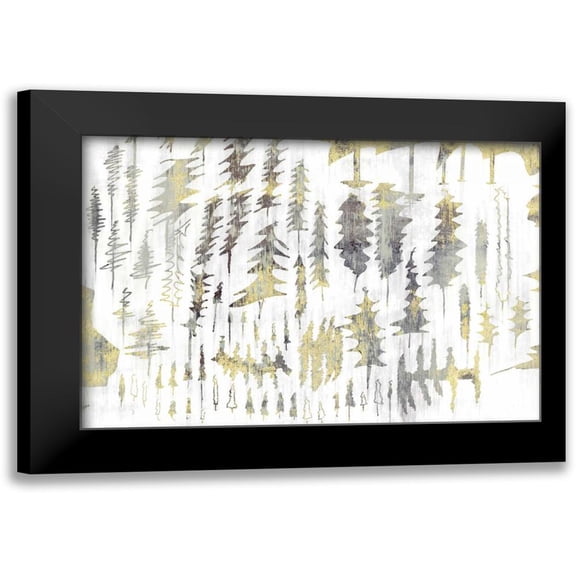 PI Studio 14x11 Black Modern Framed Museum Art Print Titled - Tree Party
