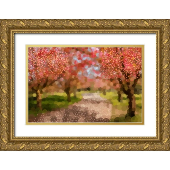 PI Studio 14x11 Gold Ornate Wood Framed with Double Matting Museum Art Print Titled - Undeterred Spring