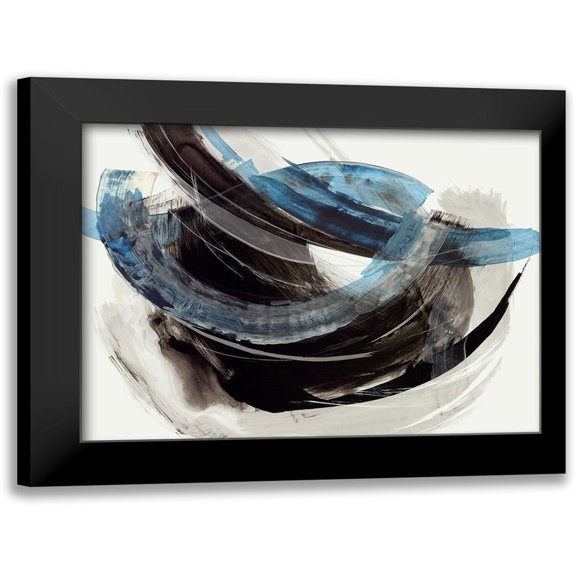 PI Studio 14x12 Black Modern Framed Museum Art Print Titled - Enso