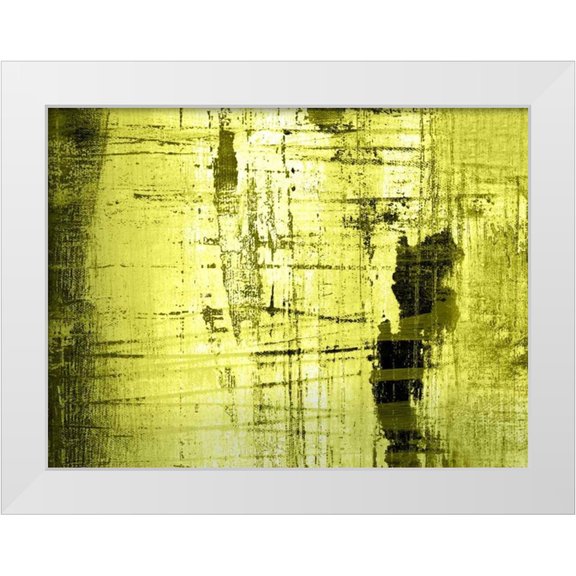 PI Studio 14x12 White Modern Wood Framed Museum Art Print Titled - VERT LIME