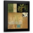thumbnail image 1 of PI Studio 14x18 Black Modern Framed Museum Art Print Titled - Leaves of Green II, 1 of 5