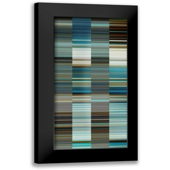 PI Studio 14x24 Black Modern Framed Museum Art Print Titled - Matrix II