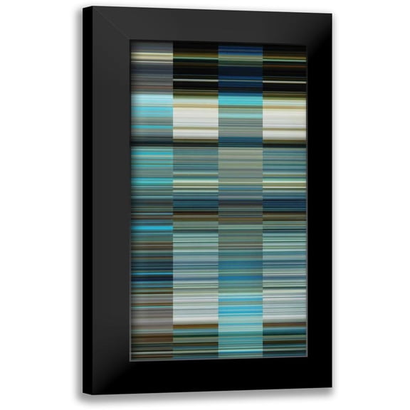 PI Studio 14x24 Black Modern Framed Museum Art Print Titled - Matrix I