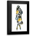 thumbnail image 1 of PI Studio 14x24 Black Modern Framed Museum Art Print Titled - Poise II, 1 of 5