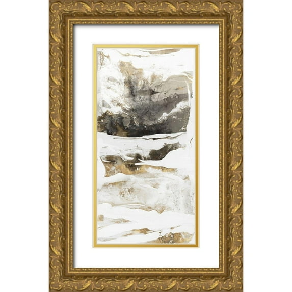 PI Studio 14x24 Gold Ornate Wood Framed with Double Matting Museum Art Print Titled - Momento II