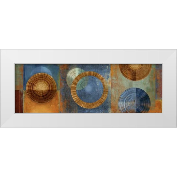 PI Studio 14x7 White Modern Wood Framed Museum Art Print Titled - Organic II