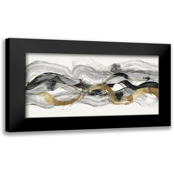 PI Studio 14x9 Black Modern Framed Museum Art Print Titled - Poised II