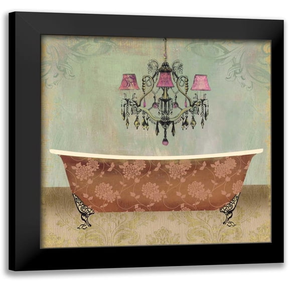 PI Studio 15x15 Black Modern Framed Museum Art Print Titled - Boudoir Bath I