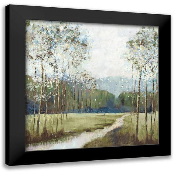PI Studio 15x15 Black Modern Framed Museum Art Print Titled - Meadow Path