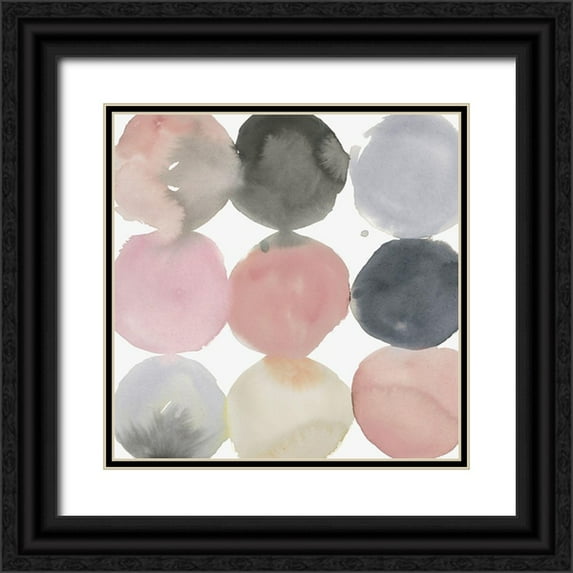 PI Studio 15x15 Black Ornate Wood Framed with Double Matting Museum Art Print Titled - Rothkos Dots