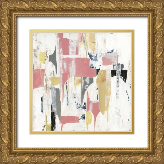 PI Studio 15x15 Gold Ornate Wood Framed with Double Matting Museum Art Print Titled - Mid Century