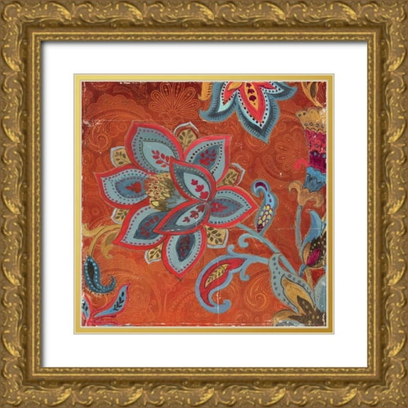 PI Studio 15x15 Gold Ornate Wood Framed with Double Matting Museum Art Print Titled - Spice Trade II