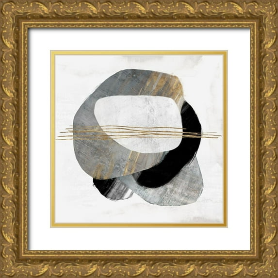 PI Studio 15x15 Gold Ornate Wood Framed with Double Matting Museum Art Print Titled - Through Dimensions II