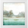 thumbnail image 1 of PI Studio 15x15 White Modern Wood Framed Museum Art Print Titled - Azure Dreamland I, 1 of 4