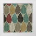 thumbnail image 1 of PI Studio 15x15 White Modern Wood Framed Museum Art Print Titled - Pattern Leaves, 1 of 4
