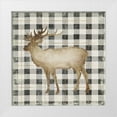 thumbnail image 1 of PI Studio  15x15 White Modern Wood Framed Museum Art Print Titled - Santas Deer I, 1 of 4