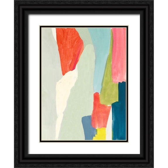 PI Studio 15x18 Black Ornate Wood Framed with Double Matting Museum Art Print Titled - Colour Arch I