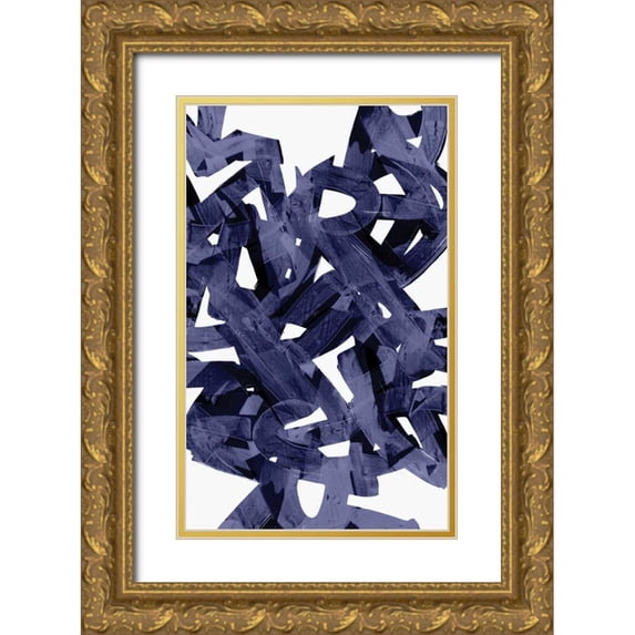 PI Studio 16x24 Gold Ornate Wood Framed with Double Matting Museum Art Print Titled - Indigo Light