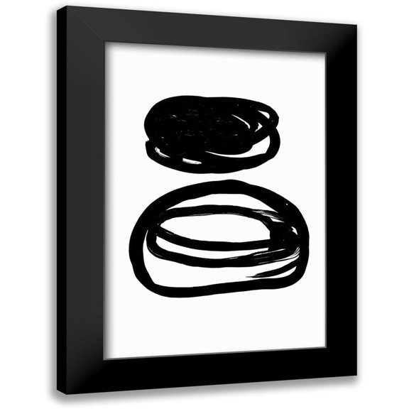 PI Studio 17x24 Black Modern Framed Museum Art Print Titled - Potato Swirls