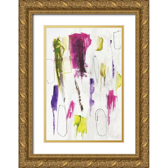 PI Studio 17x24 Gold Ornate Wood Framed with Double Matting Museum Art Print Titled - colour splash I