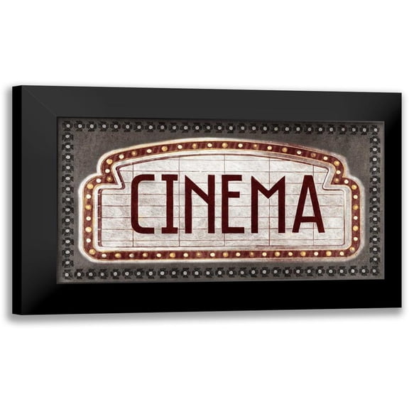 PI Studio 18x12 Black Modern Framed Museum Art Print Titled - Cinema