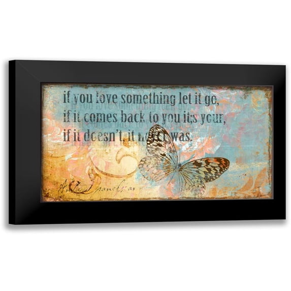 PI Studio 18x12 Black Modern Framed Museum Art Print Titled - Let it Go