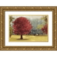 thumbnail image 1 of PI Studio 18x13 Gold Ornate Wood Framed with Double Matting Museum Art Print Titled - Summer Days - Red, 1 of 4