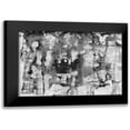 thumbnail image 1 of PI Studio 18x14 Black Modern Framed Museum Art Print Titled - Black and White Abstract II, 1 of 5