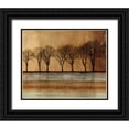 thumbnail image 1 of PI Studio 18x15 Black Ornate Wood Framed with Double Matting Museum Art Print Titled - In a Row, 1 of 4