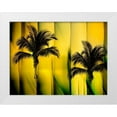 thumbnail image 1 of PI Studio 18x15 White Modern Wood Framed Museum Art Print Titled - Two Palms, 1 of 4