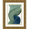 thumbnail image 1 of PI Studio 18x24 Gold Ornate Wood Framed with Double Matting Museum Art Print Titled - Harmonious Green III, 1 of 4