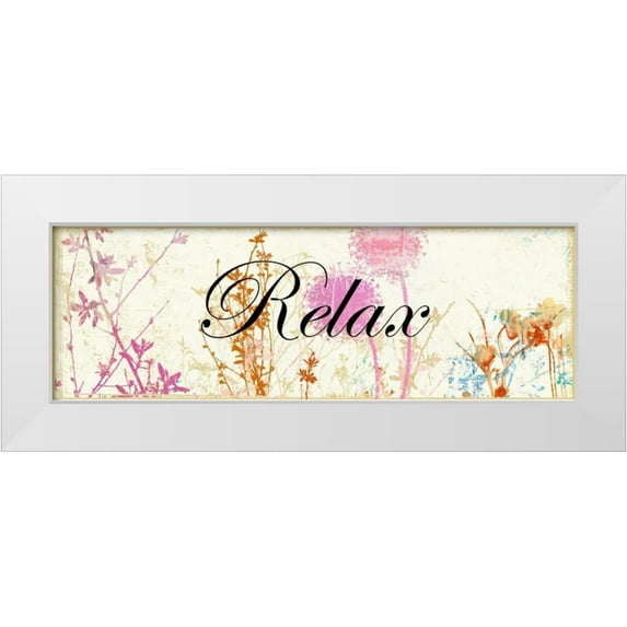 PI Studio 18x9 White Modern Wood Framed Museum Art Print Titled - Swirly Whirly I
