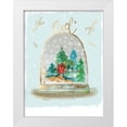 thumbnail image 1 of PI Studio  19x24 White Modern Wood Framed Museum Art Print Titled - Holiday Snow Globe III, 1 of 4