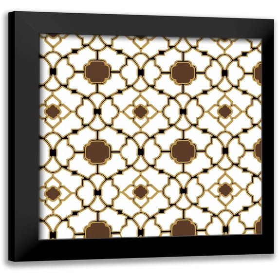 PI Studio 20x20 Black Modern Framed Museum Art Print Titled - Lace Window
