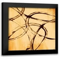 thumbnail image 1 of PI Studio 20x20 Black Modern Framed Museum Art Print Titled - Loopy IV, 1 of 5