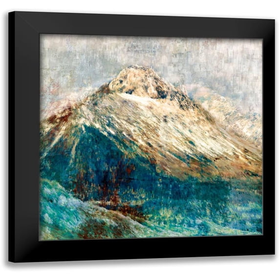 PI Studio 20x20 Black Modern Framed Museum Art Print Titled - Mountain I