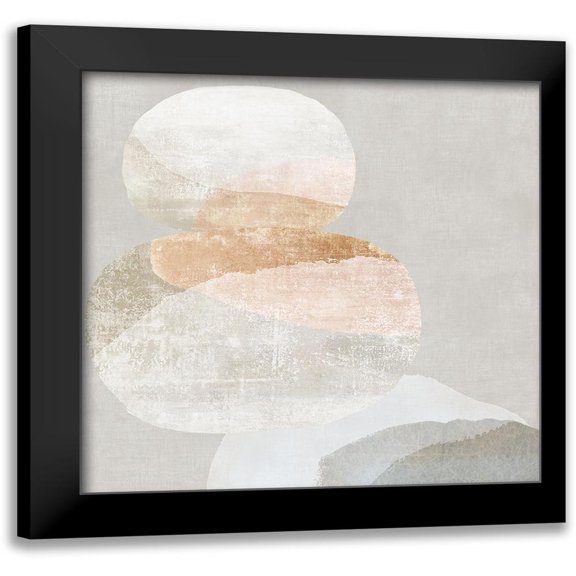 PI Studio 20x20 Black Modern Framed Museum Art Print Titled - Pile Up I