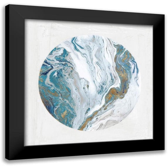 PI Studio 20x20 Black Modern Framed Museum Art Print Titled - Planet Earth I