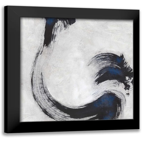 PI Studio 20x20 Black Modern Framed Museum Art Print Titled - Stroke I