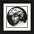 thumbnail image 1 of PI Studio 20x20 Black Ornate Wood Framed with Double Matting Museum Art Print Titled - Flairs of Greatness I, 1 of 4